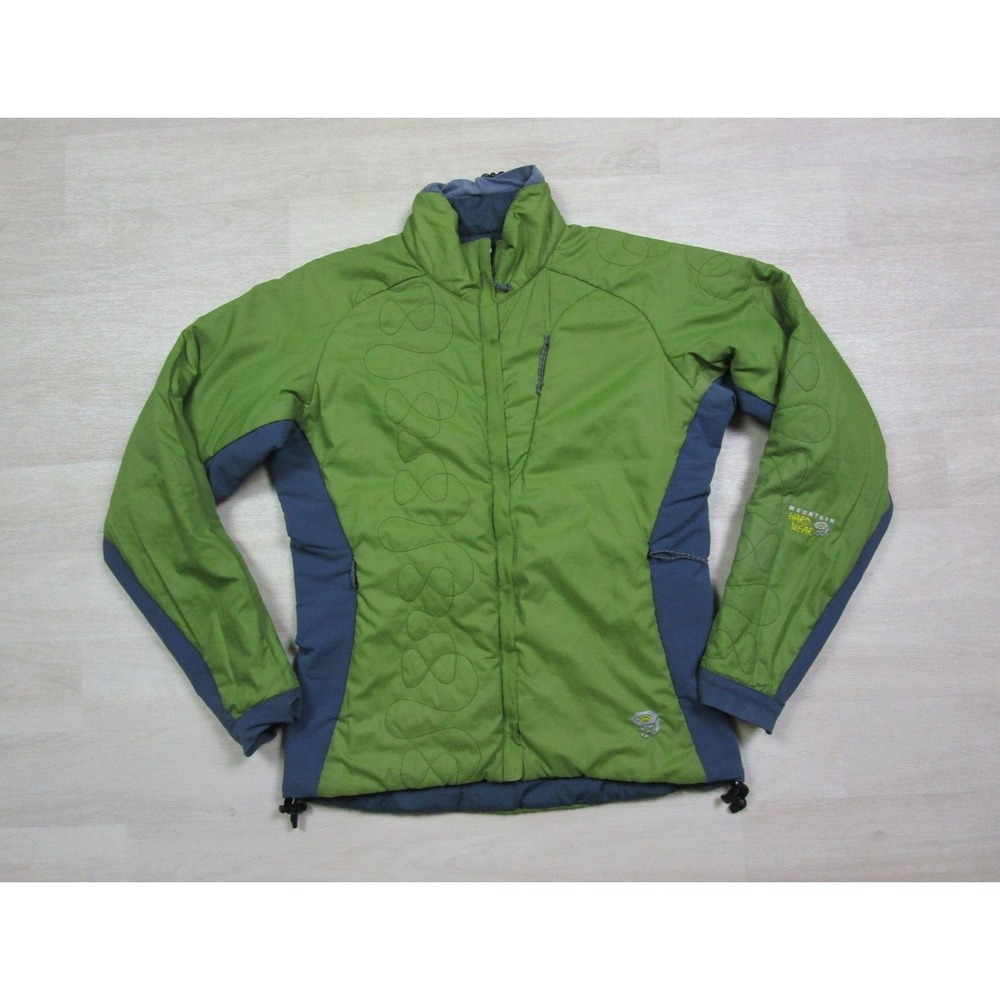 Mountain Hardware Primaloft Jacket Medium (8) Reversible Quilted Coat Green